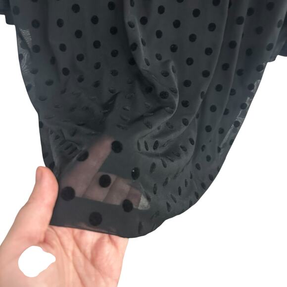 Romantic glam bell‎ sleeve dress SirenLily polka dot retro feminine PS - Picture 3 of 7